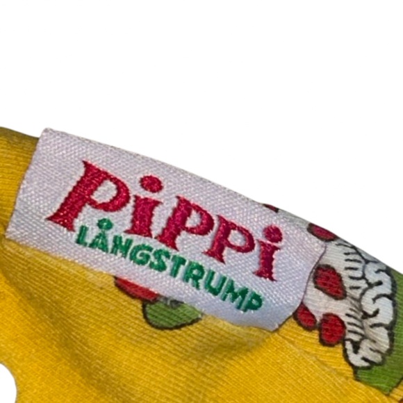 Pippi Longstocking toddler yellow summer short sleeved dress girls - Picture 3 of 6